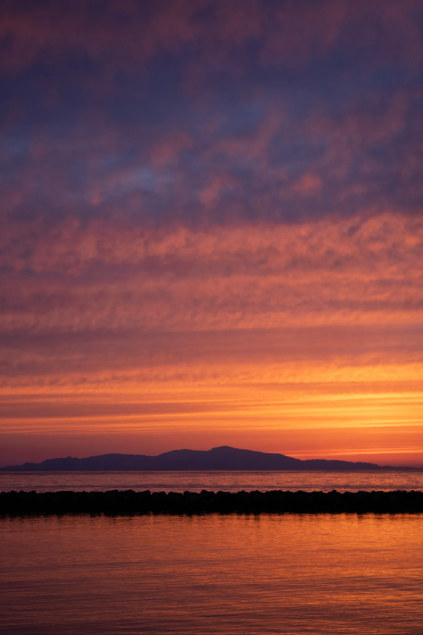 淡路島の夕焼け