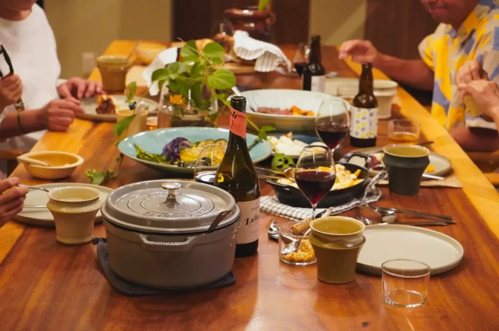 TORIKKA STAY 夕食プラン:プライベートダイニング食事イメージ